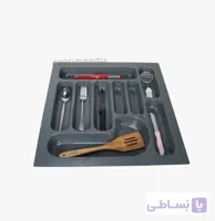 جا قاشقی پلاستیکی طوسی سایز 60