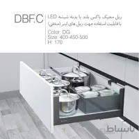 ریل مجیک باکس بلند با بدنه شیشه LED یونی هوپر