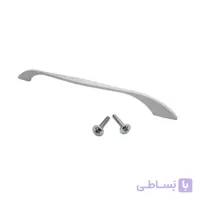 دستگیره کابینت دو پیچ سفید فلزی مدل G280 طول 25 سانتی‌متر