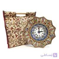ساعت خاتمکاری 25 سانتی و ساک قلمکار ا قیمت به شرط خرید تیمی