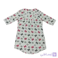 پیراهن راحتی دخترانه یقه گرد