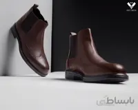 نیم بوت چرم طبیعی مردانه kb105