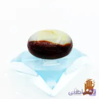 نگین عقیق سرخ و سفید سلیمانی طبیعی با حکاکی یا سیدالشهدا (خط کوفی)