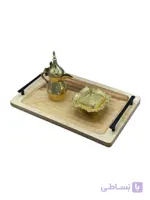 سینی چوبی دسته دار رایکا