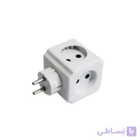 پریز چهار خانه دو شاخه دار زمرد (خیام الکتریک)