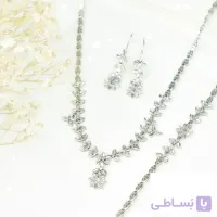 سرویس نقره زنانه تمام تراش زیتونی