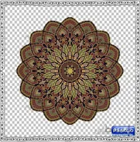 دانلود وکتور دایره اسلیمی