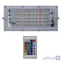 پروژکتور 50 وات RGB KIANOOR رقص نور هفت رنگ ریموت دار