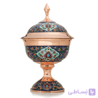 کاسه لاله سایز 3 مس و پرداز میراث