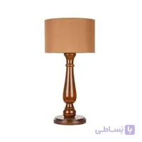 آباژور رومیزی چوبی چشمه نور مدل MT7020/F-N شید نسکافه‌ای