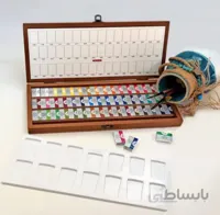 آبرنگ 48 رنگ جعبه چوبی افرا