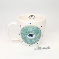ماگ چشم نظر سرامیکی و دستساز طرح 3۲