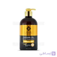 ژل شستشوی صورت آدرا کرمی مدل پمپی حاوی روغن آرگان حجم 500 میلی لیتر