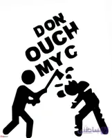 استیکر Dont touch my car