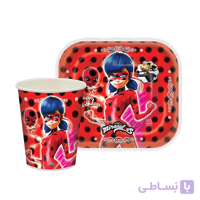 پیش دستی و لیوان تم تولد دختر کفشدوزک