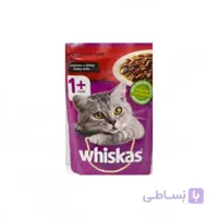 پوچ مخصوص گربه بالغ با طعم بیف ویسکاس