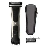 ماشین اصلاح بدن فیلیپس BG7040 ضدحساسیت پوست، ضد آب (قابل استفاده زیر دوش )، ماشین اصلاح و صفر زن با تیغهای قابل تعویض، رنگ نقره ای