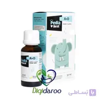 قطره ویتامین آ+د پدیابست با طعم موز 30 میلی ا pedia best ad oral drop کد 286018