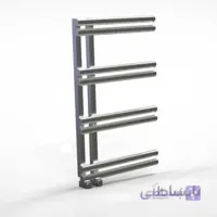 حوله خشک کن استیل کروم مات مدل ناز