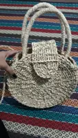 کیف حصیری دستی و رودوشی با بند جداشونده کد ۱۰۳۵۹