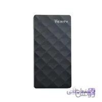 پاور بانک برند VERITY مدل V-PA116B ظرفیت 10000 میلی آمپر ساعت