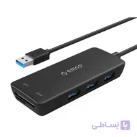 هاب یواس بی 3 پورت و کارتخوان اوریکو Orico USB3.0 HUB with Card Reader H3TS-U3