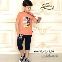 ست تیشرت شلوارک میکی موس کد:1043