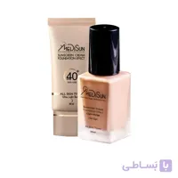 کرم ضدآفتاب کرم پودری بژ روشن SPF40 مدیسان