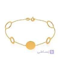 دستبند طلا زنانه طرح دایره کد LB113
