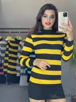 تونیک بافت یقه سه سانت مدل سارا
