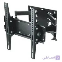پایه دیواری تلویزیون دو بازویی چرخشی 4 جهت 40 تا 65 اینچ