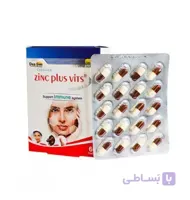 کپسول زینک پلاس ویتس دی سان فارما 60 عددی