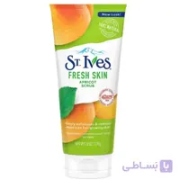 اسکراب صورت سنت ایوز مدل Fresh Skin حاوی زردآلو حجم ۱۷۰ میلی لیتر ا St.Ives Gentle Smoothing Apricot Scrub 170ml کد 551529