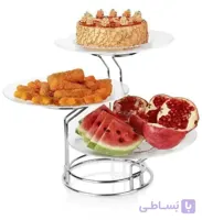 دیس پایه دار میوه و شیرینی