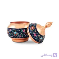 قندان مس و پرداز 15 سانتی