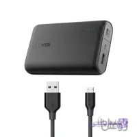 شارژر همراه انکر مدل A1263 PowerCore ظرفیت 10000 میلی آمپر ساعت به همراه کابل تبدیل microUSB