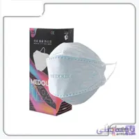 ماسک 5 لایه مداکس فست مدل 3D آبی آسمانی بسته 25عددی