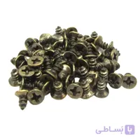 پیچ آنتیک زیتونی قطر 2 طول 4 میلی‌متر بسته 200 عددی