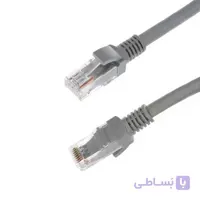 کابل شبکه 1 متری VERITY مدل CAT5 - خاکستری