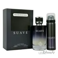 ادو پرفیوم مردانه فراگرنس ورد مدل Suave New ED حجم 100 میلی لیتر به همراه اسپری فراگرنس مدل Suave حجم 50 میلی لیتر ا Fragrance World Suave New ED with spray 50ml