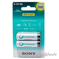باتری قلمی شارژی سونی Sony AA 2500mah Battery