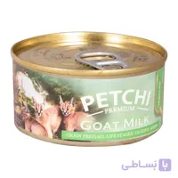کنسرو غذای گربه پتچی مدل Goat Milk وزن 120 گرم
