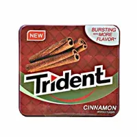 آدامس جعبه فلزی دارچین تریدنت Trident مدل Cinnamon