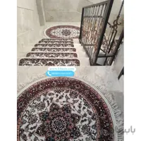 فرش پله طرح ربیع کرم (روشن)