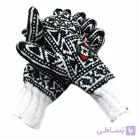دستکش کاموایی دستباف سنتی کردستان کد 132 سایز L