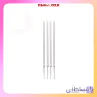 شمع میله ای سفید 5 عددی