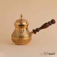 قهوه جوش برنجی طلایی در دار مدل ریو