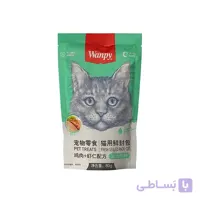 پوچ گربه ونپی با طعم مرغ و میگو وزن 80 گرمی