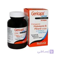 کپسول ژلاتینی ژری کپس اکتیو هلث اید 30 عددی ا HEALTH AID Gericaps Active