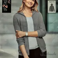 سویشرت بافت زنانه برند up2fashion - طوسی ا sweatshirt